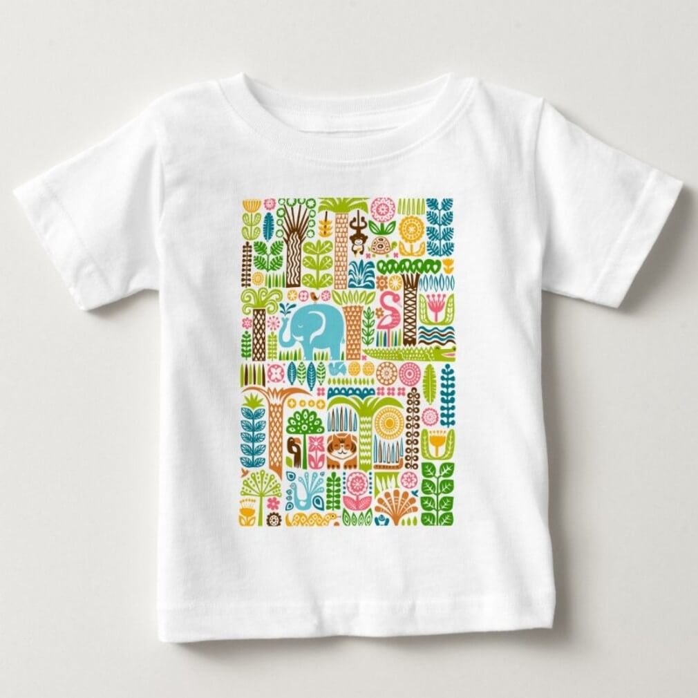 Day In The Jungle | Cute Colourful Animal Pattern » DennisTheBadger ...